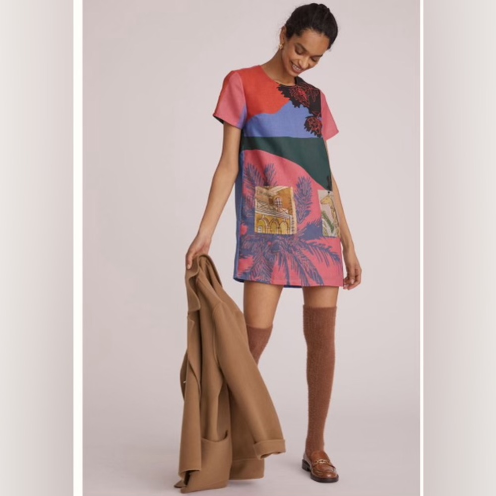 Geisha Designs Tropical Shift Mini Dress